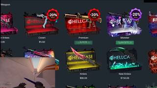 INSANE LUCK From Nothing to a KNIFE GAMBLE Hellcase.com (Profit)