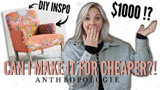can i dupe the Anthropologie Jimena Occasional Chair? | CAN I MAKE IT FOR CHEAPER?!