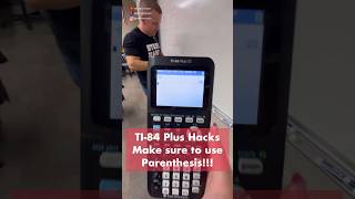 TI-84 Tips and Tricks: Parenthesis when Squaring Negative Numbers #tips #maths #calculator #ti84
