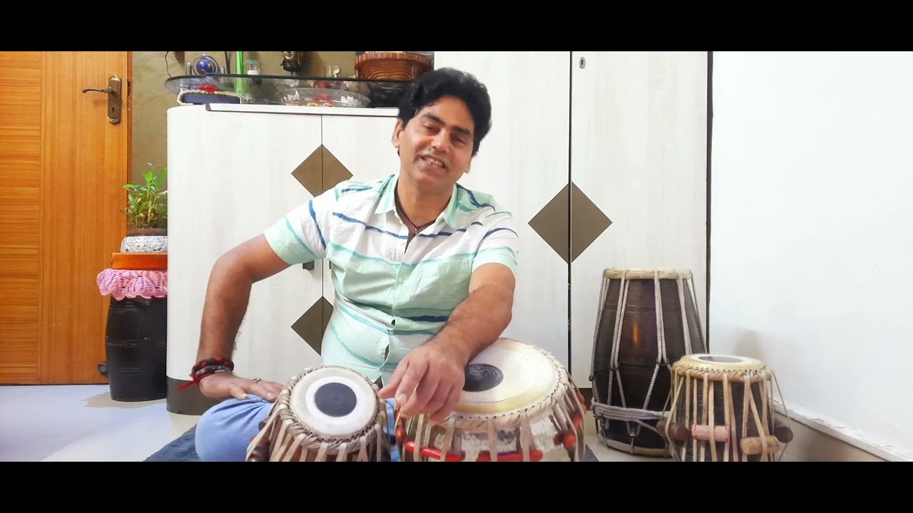 tabla/ रूपक ताल में तिट का लगी बजाना सीखे | shreedhara chari | roopak taal  | rupak Tal