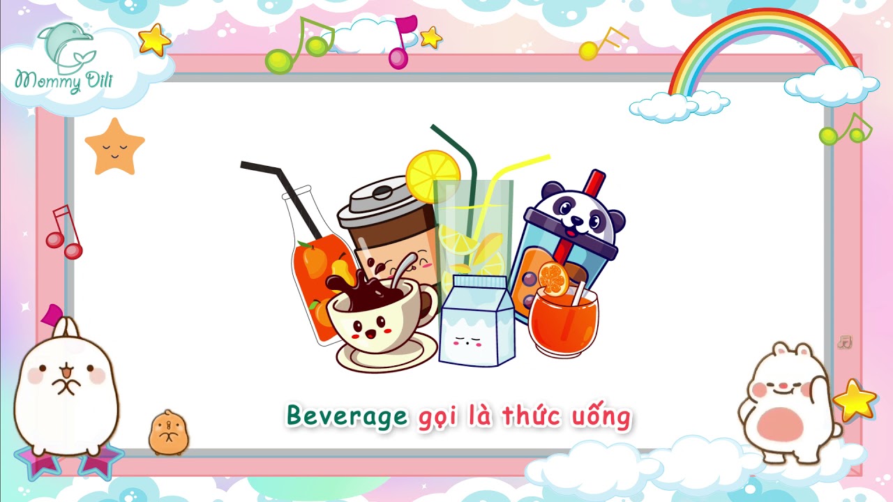 image The beverage song | Bài hát về nước uống| Học tiếng anh qua bài hát tiktok| Cover học tiếng mèo kêu
