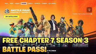 How To Get Chapter 7 Season 3 Battle Pass For FREE! (FREE BATTLE PASS)!