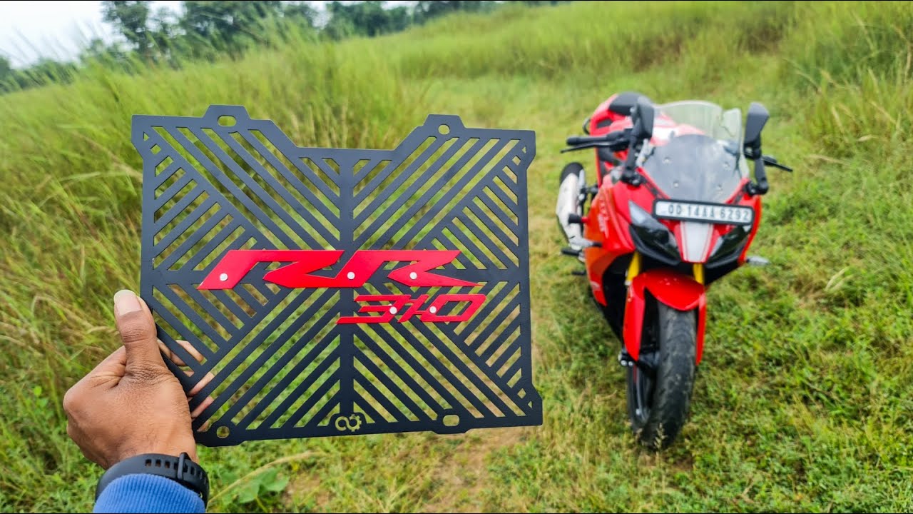 TVS Apache RR310 Radiator Guard Installation - YouTube