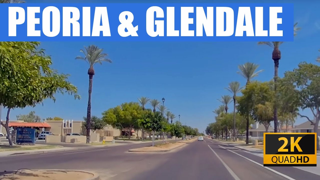 Driving around Peoria and Glendale, Arizona