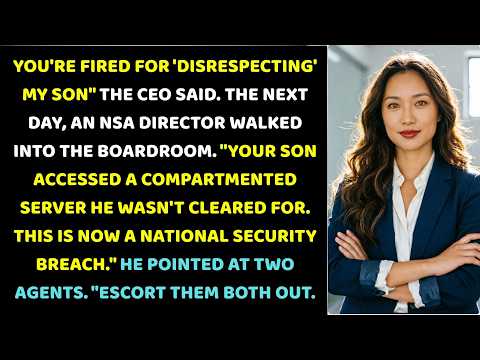 They Fired Me for Blocking the CEO's Son  Then the NSA Walked In  ♟️   #CorporateCheckmate