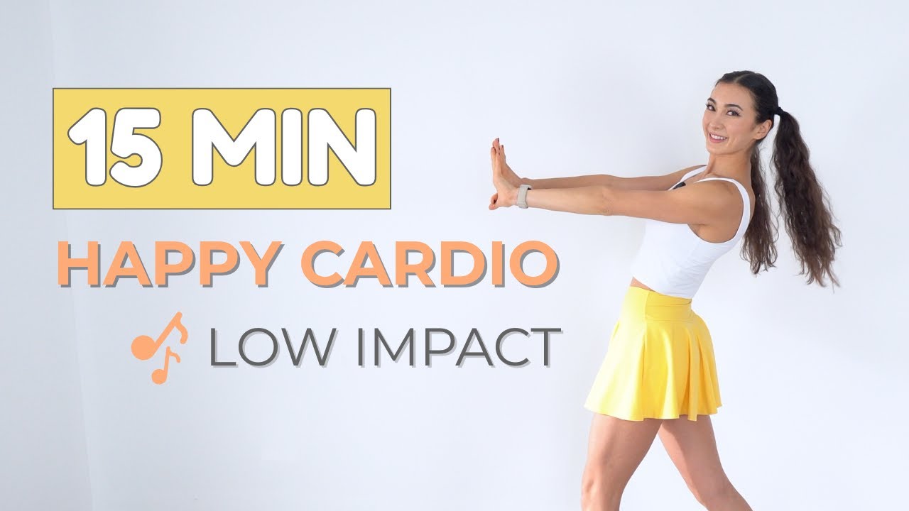 15 Min NO JUMPING Cardio Workout | Feel-Good, To the Beat! LOW IMPACT ...
