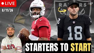 The Starters To Start For the Raiders In Preseason, Will The Cardinals Respond