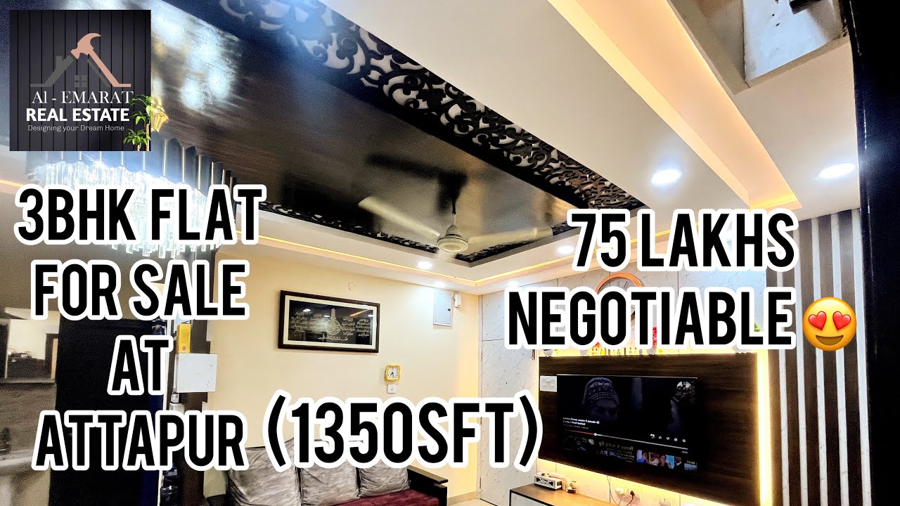 3bhk flat for sale at Attapur hyderabad 8317535864,9381244987. (Code