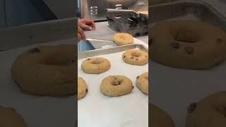 How We make Cinnamon BAGEL #shorts