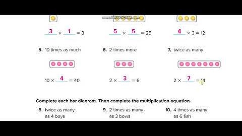 Grade 4 Chapter 3 Lesson 3 Multiplication as Comparison