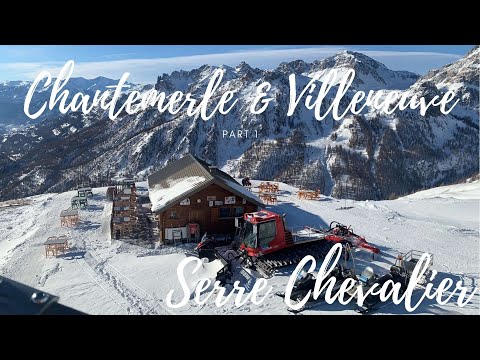 Serre Chevalier - Chantemerle and Villeneuve | part 1 | 4k | Ski slopes for  opening season 21/22