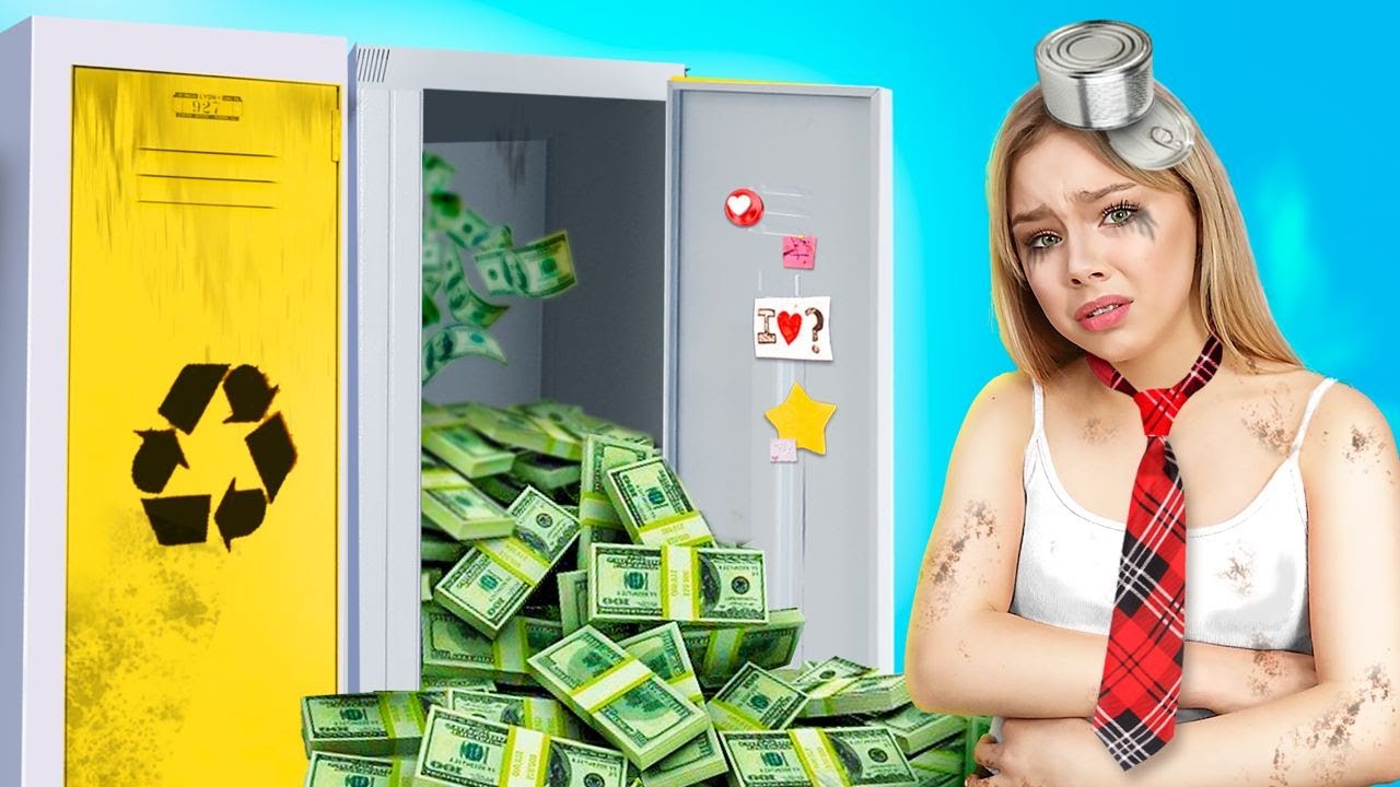 Poor Girl in Fancy Boarding School | Broke Student vs... - youtube