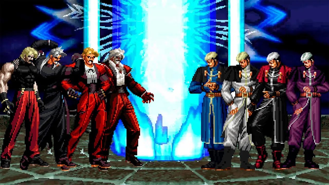 [KOF Mugen] Rugal Bernstein Team vs Goenitz Team - YouTube