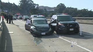 POLICE PURSUIT:  Motorcycle officer injured; 2 suspects arrested after San Francisco police pursuit