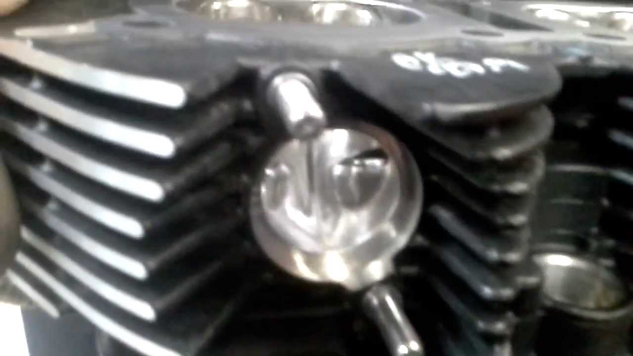 Port Polish Work On A Triumph Motorcycle Engine Head Freedom Cycle