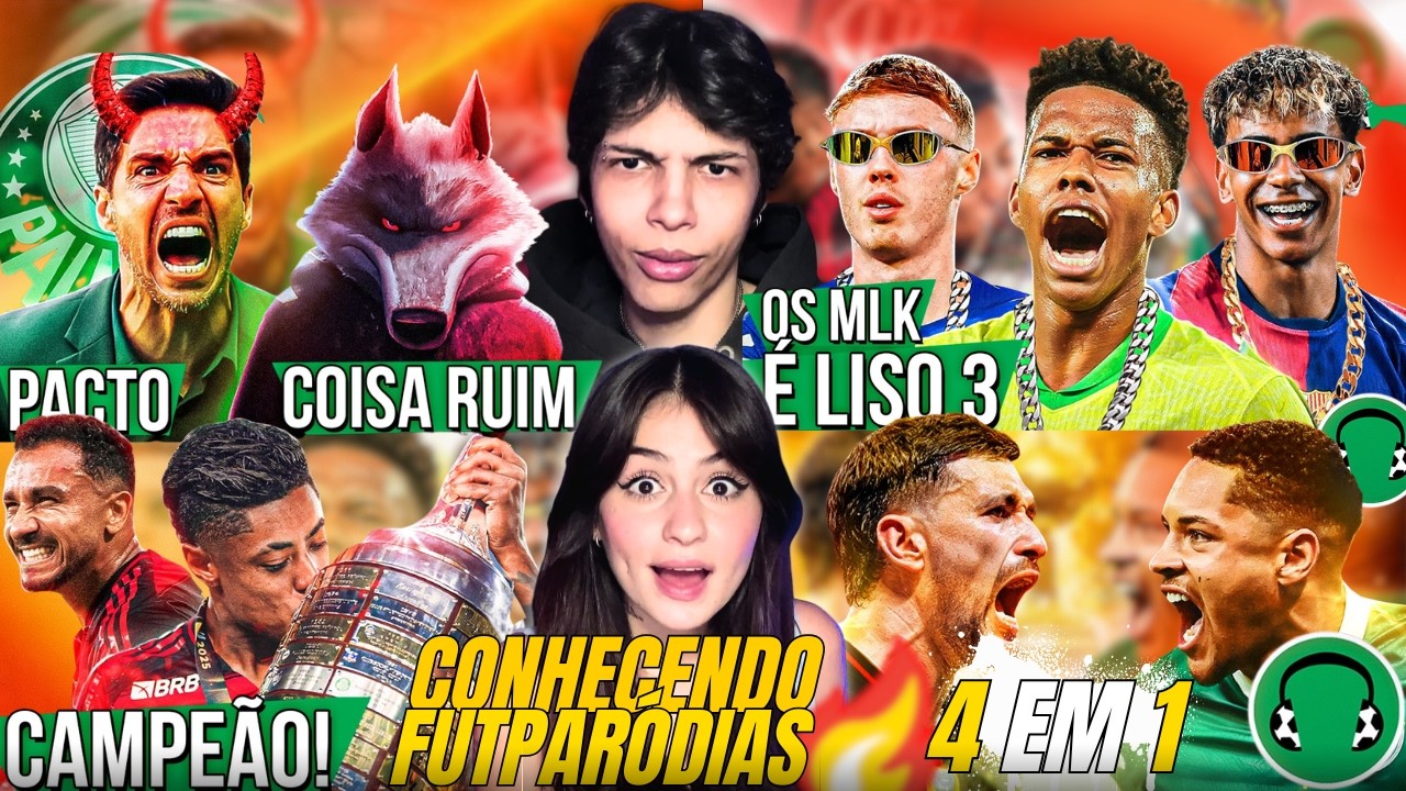 (FOD4!!) CONHECENDO FUTPARÓDIAS | 4 EM 1 - REACT VT e LELE