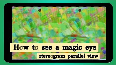 How to see a stereogram, magic eye tutorial