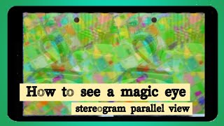 How to see a stereogram, magic eye tutorial screenshot 1