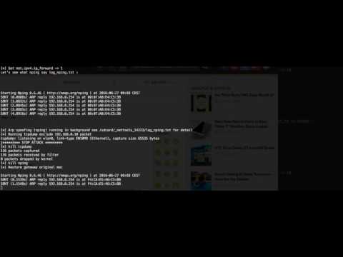 Android MITM ARPspoofing automatic script ARM/BASH