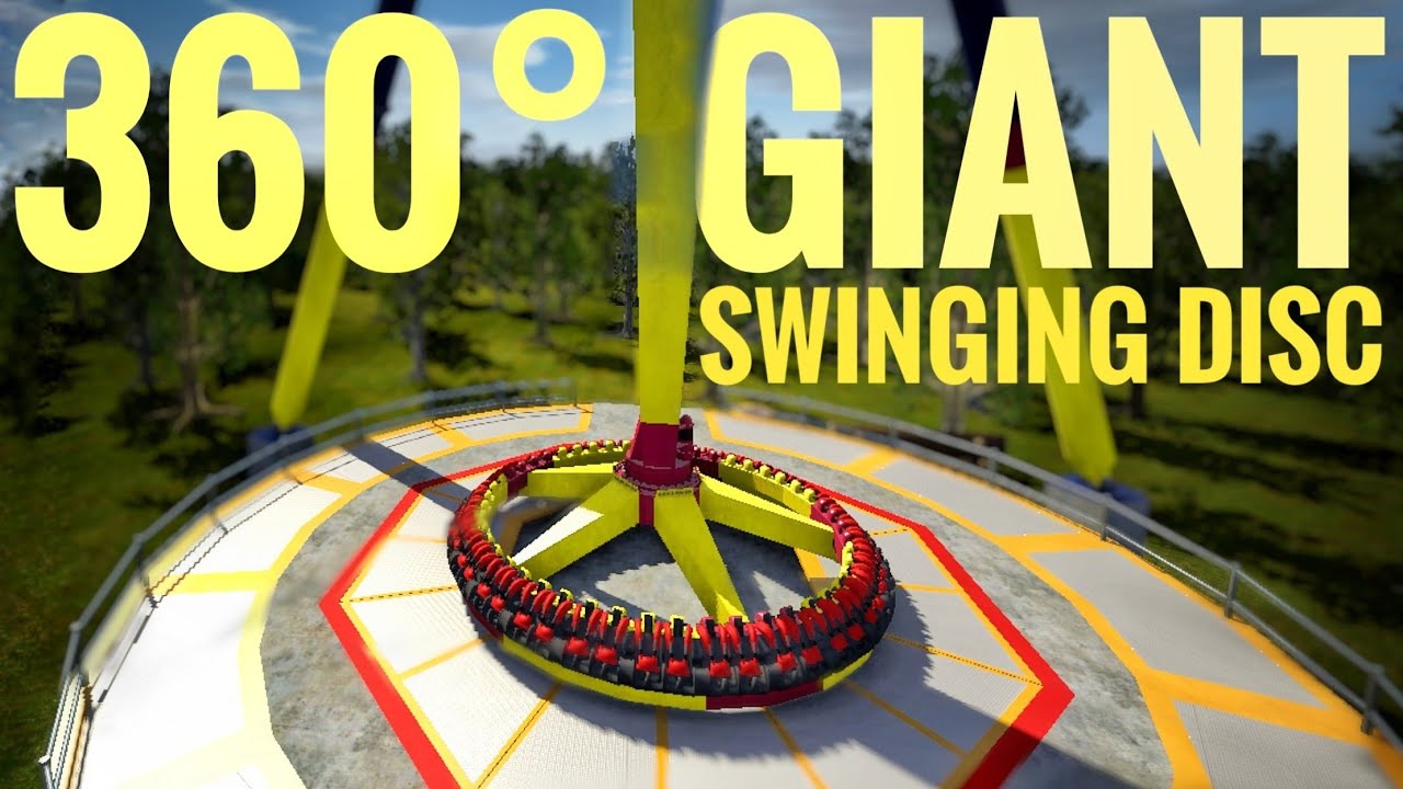 360°Giant Swinging Disc POV VR rollercoaster 360 도 롯데월드 마인크래프트 롤러코스터 ジェットコースター