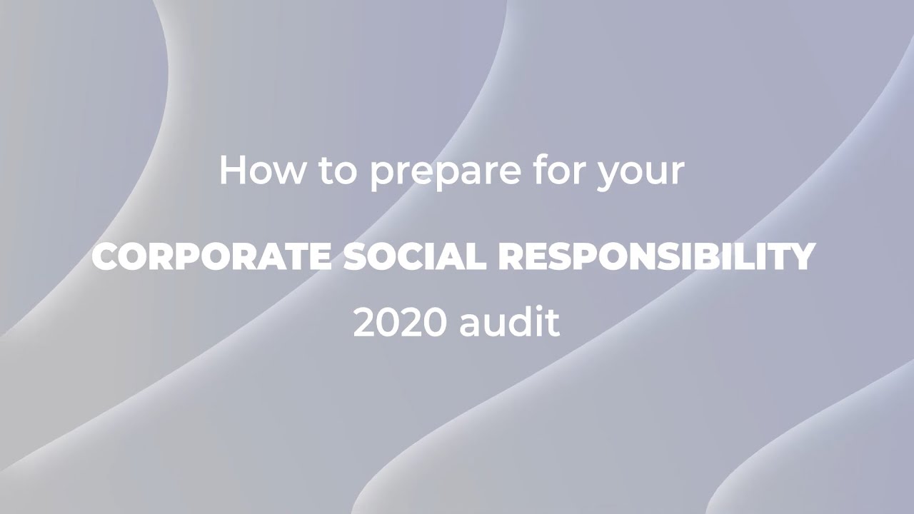 ETA CSRS2020 (Corporate Social Responsibility) Standard - Audit Guidance