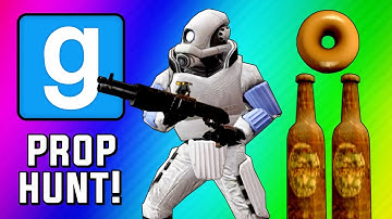 Gmod Prop Hunt Funny Moments - Epic Bottles, Seananners Spotted, Tricking Terroriser! (Garry