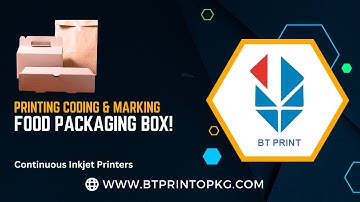 Batch Coding on Food Packaging Box with CIJ Printer