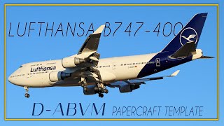 [RELEASE] Lufthansa B747-400 D-ABVM Papercraft Template