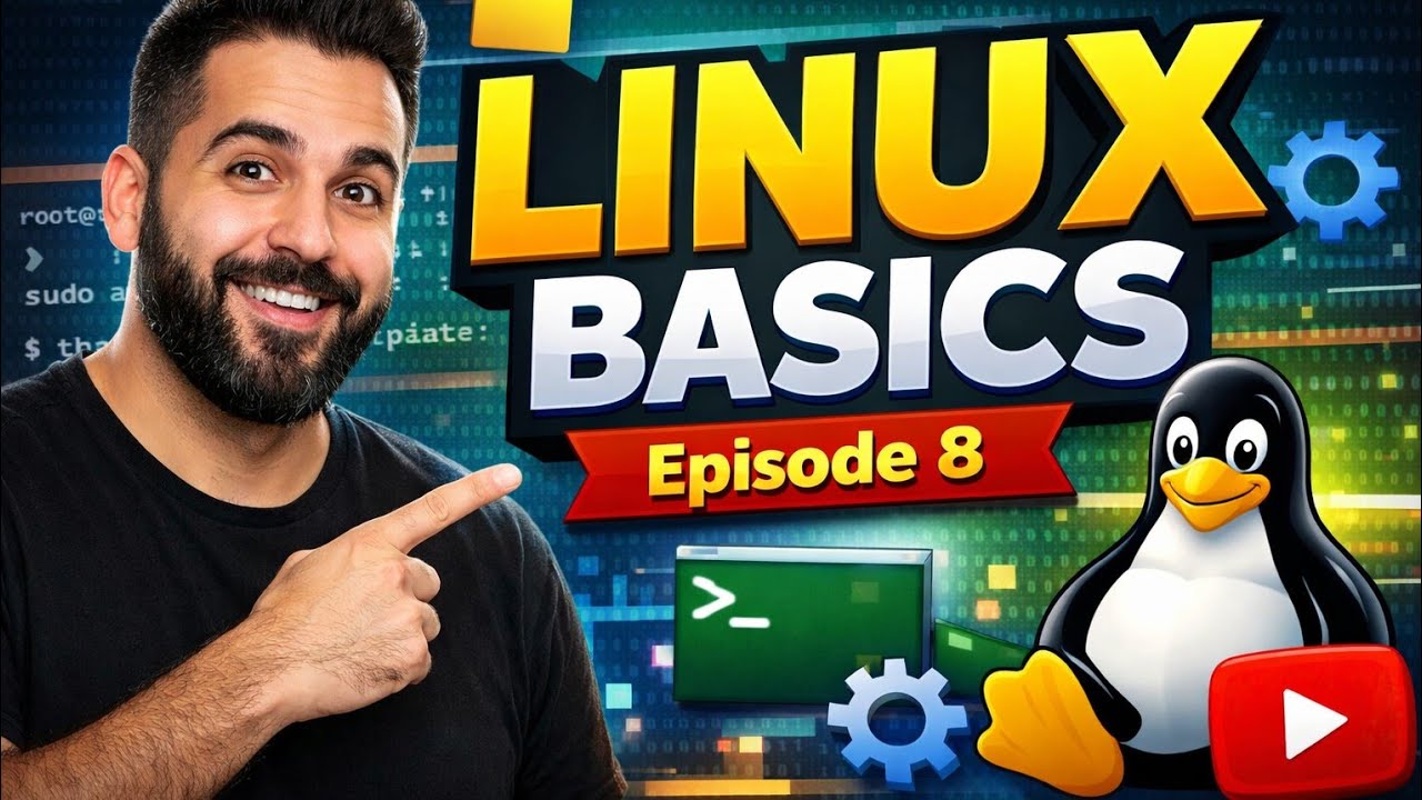 8 - Learn Linux اساسيات نظام التشغيل Linux للمبتدئين - YouTube