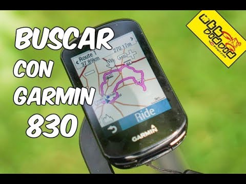 Buscar POI y ubicaciones Garmin Edge 830 