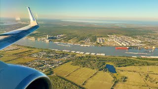 [4K] - Gorgeous New Orleans Landing - United Airlines - Boeing 737-700 - MSY - SCS Ep. 744