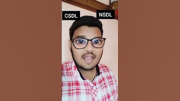 CDSL Vs NSDL  #financialmarket #nse #nseindia