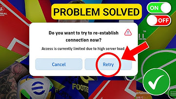 How To Fix Access Is Currently Limited Due To High Server Load | Fix eFootball Opening Problem