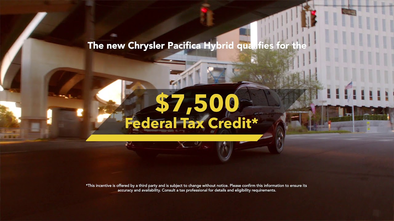 The NEW Chrysler Pacifica Hybrid Federal Tax Credit Savings YouTube