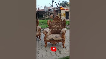 नक्काशी सोफा डिजाइन सहारनपुर सागवान लकड़ी carving sofa design Saharanpur sagwan wood