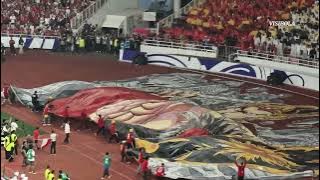 NGERI! MOMEN KOREO SAAT INDONESIA RAYA BERKUMANDANG - INDONESIA VS CHINA