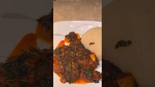 Efo riro and semo for dinner 😍 #africa #food #africanfood #eforiro