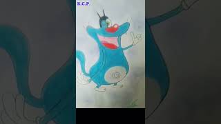 Oggy Drawing Happy Birthday Oggy