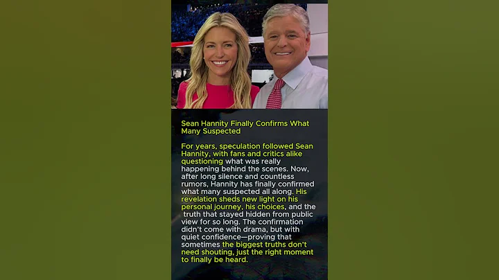 Sean Hannity Finally Confirms What Many Suspected