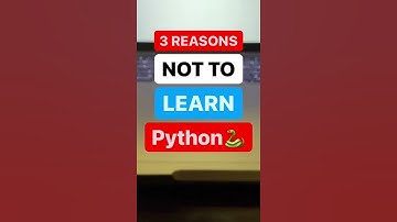 3 REASONS NOT TO LEARN PYTHON 🐍 #shorts #python #developer