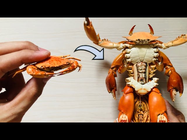 Homemade Armored Crabman Using Crabs 🦀♻️🙏 class=