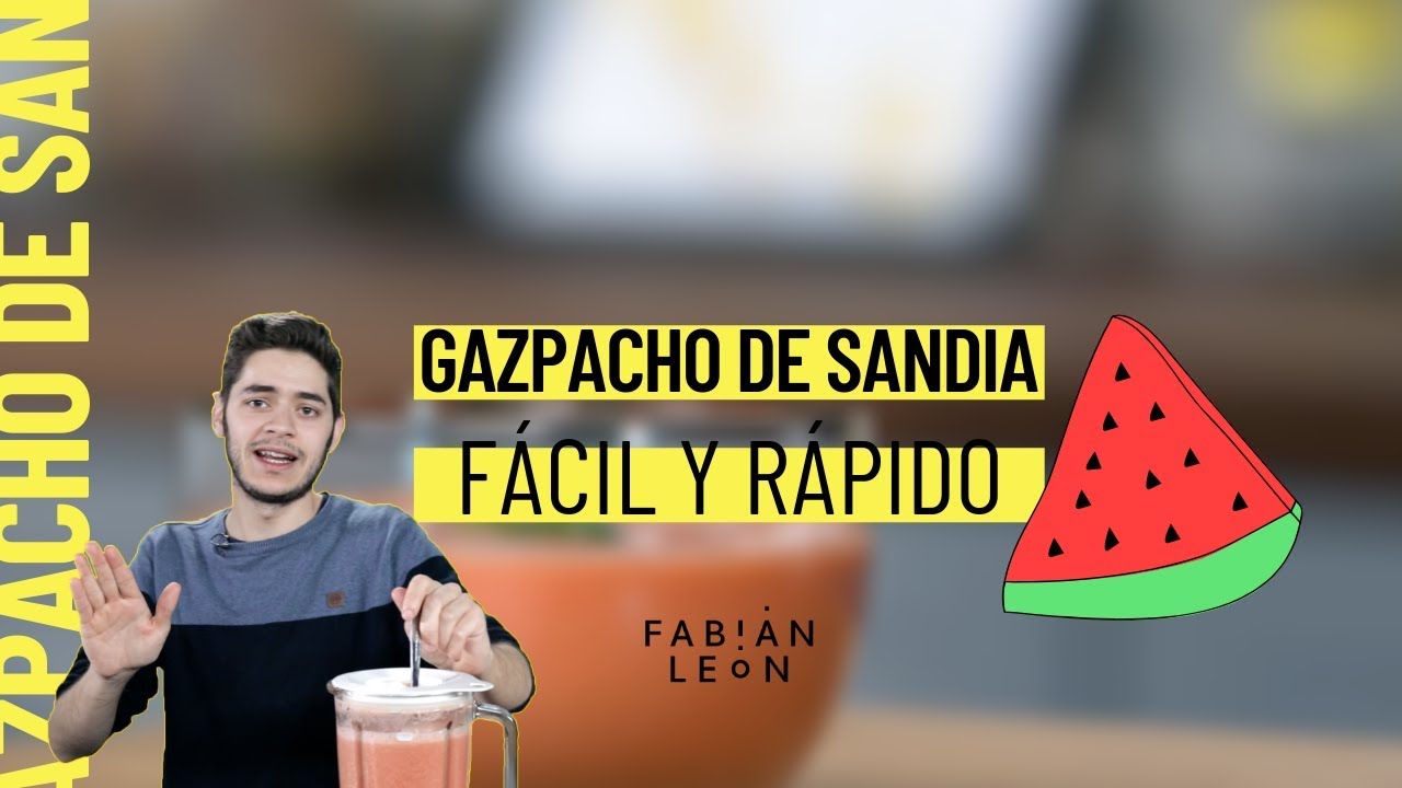 Como hacer gazpacho de sandia 🍉 // Receta refrescante para el verano