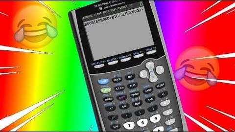 Spelling B00BIES on a Ti-84 Calculator!