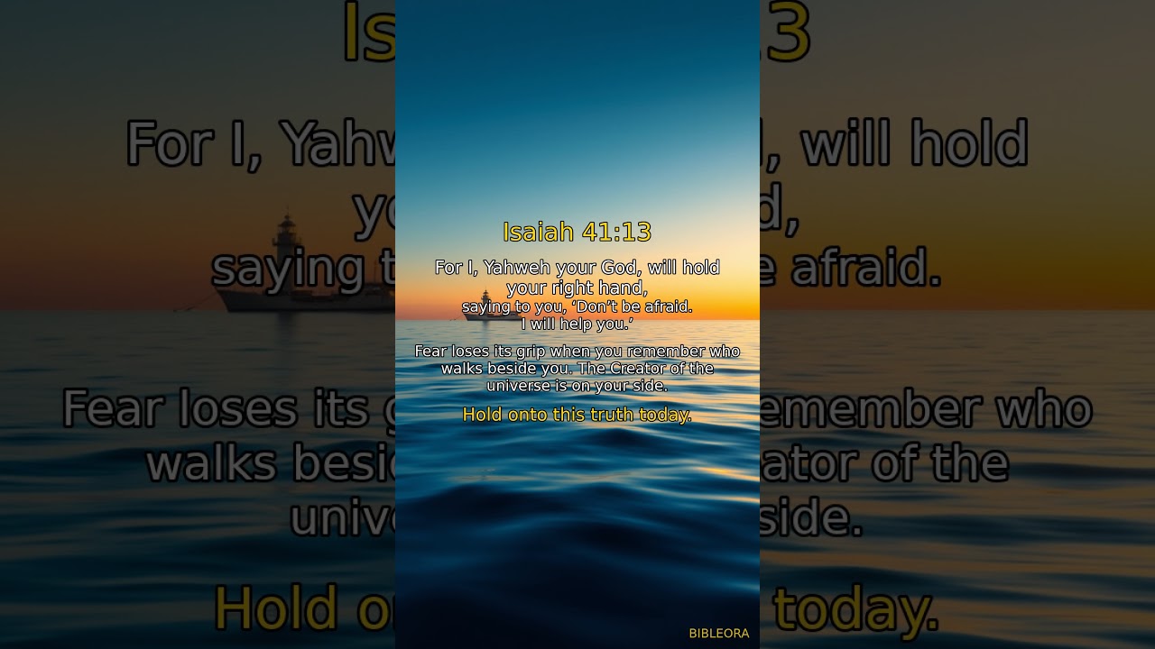 🙏 GOD'S WORD: Strengthen Your Faith | Isaiah 41:13 #shorts