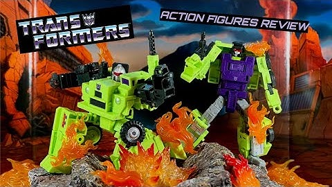 Transformers Studio Series 86 Constructicons Long Haul and Hook action figures review