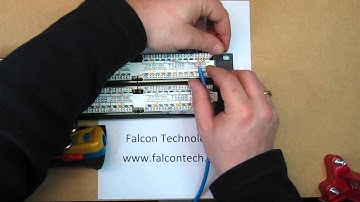 How to terminate a (Leviton) 110 Style Patch Panel - Falcon Technologies, Inc.