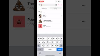 Go to Apple Music and use the poop emoji in the search bar…. #ddg #live #shorts #music
