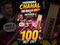 Yuzvendra Chahal Turned Into ABD! 29 Balls Century 🤯🔥#shorts