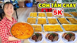 Công Phu Cơm Tấm Chay 5K Nhưng Cách Chế Biến Cực Dễ Của Vương Kim Long Ngày Phục Vụ Gần 800 Phần