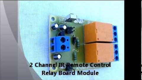 2 channel IR Remote Control Relay Board Module